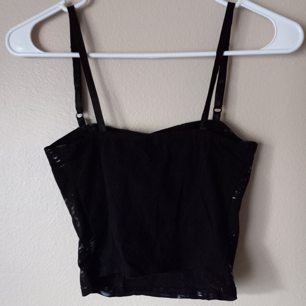 XOXO Sexy Black Crop Top Women's S